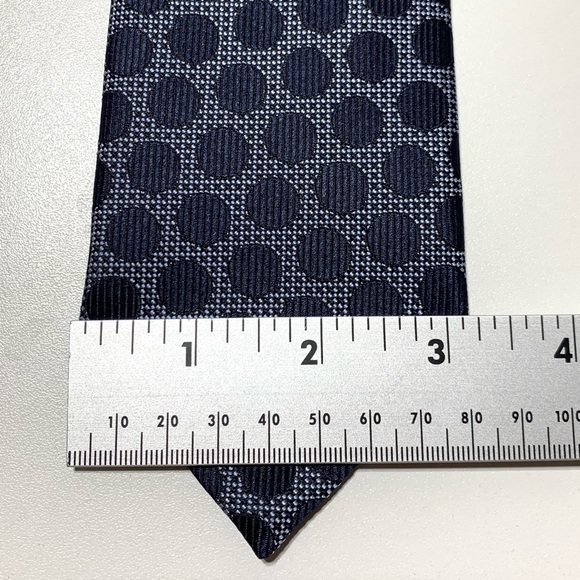 Ermenegildo Zegna Blue Polka Dot Tie Bundle 100% Silk Made in Italy Mens Suit - Picture 6 of 10